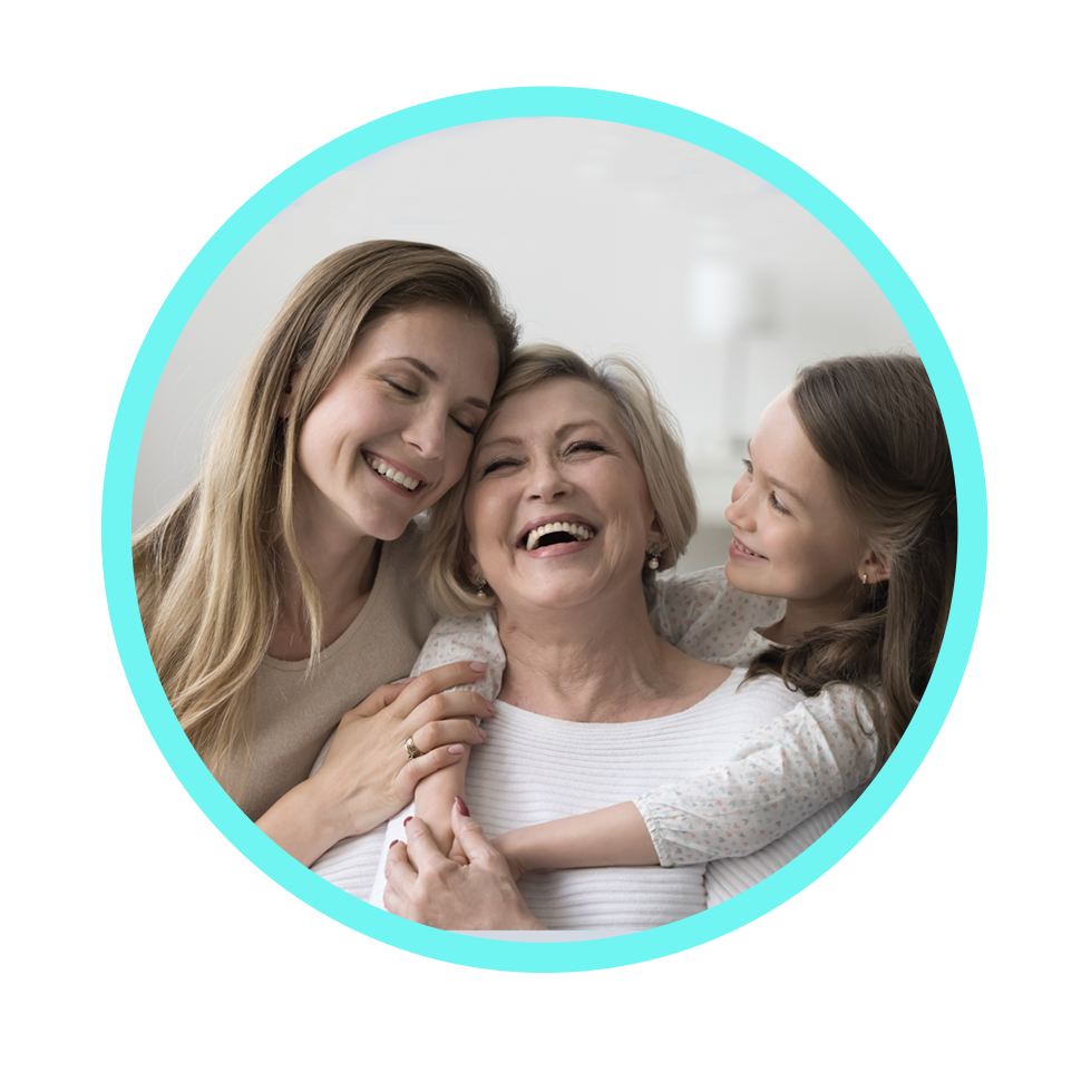 A group of women smiling for the camera.